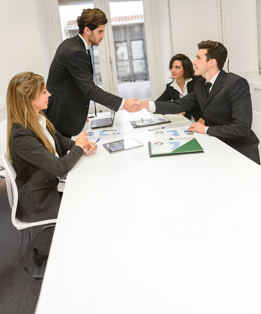 handshake after interview